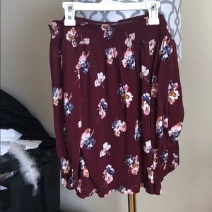 Over the should shirt